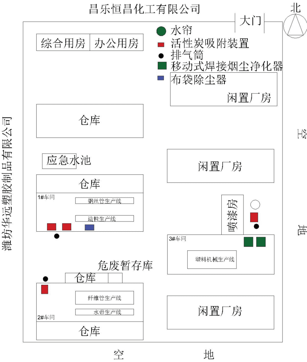 廠(chǎng)區平面布置圖（比例尺1:1000）